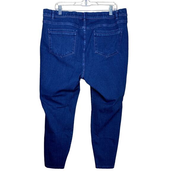 J.Jill Denim Premium-Flex High-Rise Leggings Blue Women's Plus Size 18 Comfort - Picture 2 of 12